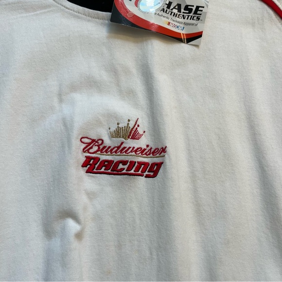 VINTAGE NEW Chase Authentics Shirt Mens XXL 2XL Racing Dale Jr. Budweiser FLAW - Picture 5 of 14